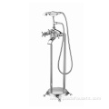 Brushed Waterfall Floorstanding Bathtub Faucet